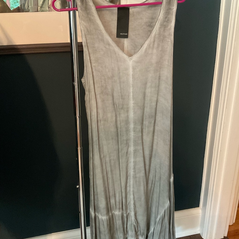 Grey Silk Dress